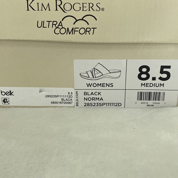 Kim Rogers Black sandals NIB - Picture 8 of 8